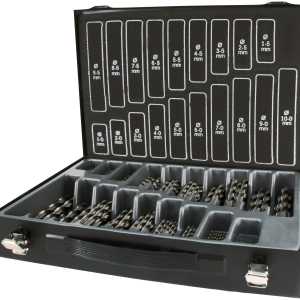 Borsortiment HSS-G 1-10Ã0,5mm, kuffert 170stk